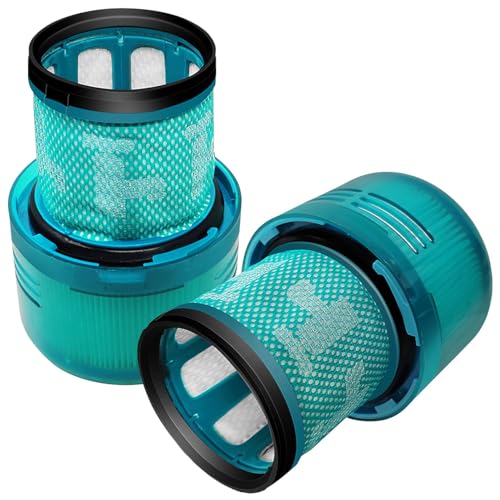 Sichler Haushaltsgeräte Ersatzteile: 2er-Set HEPA-Filter für Dyson V15-Modelle, waschbar, Reinigungsbürste (Hygienefilter, Akku Staubsauger) von Sichler Haushaltsgeräte