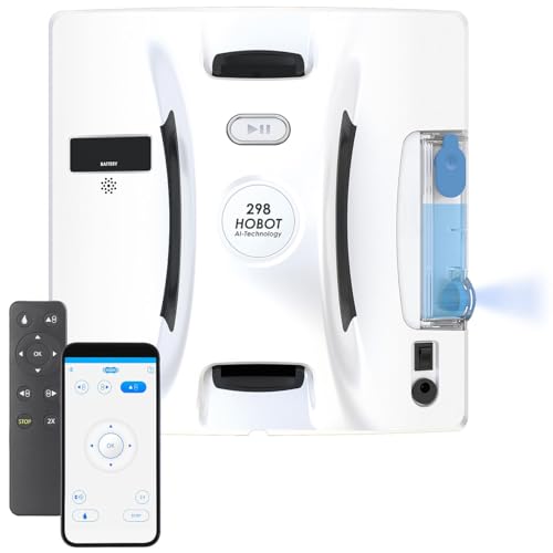Sichler Haushaltsgeräte Fensterreinigungsroboter: Profi-Fensterputz-Roboter PR-040 mit Bluetooth, App & Sicherungs-Seil (Fensterreiniger Roboter, Fensterputzroboter Akku, Elektr Fensterputzer) von Sichler Haushaltsgeräte