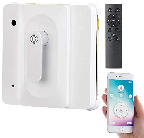 Sichler Haushaltsgeräte Fensterreinigungsroboter: Profi-Fensterputz-Roboter PR-040 mit Bluetooth, App & Sicherungs-Seil (Fenstersauger, Fensterputzroboter Akku, Fensterreinigung) von Sichler Haushaltsgeräte