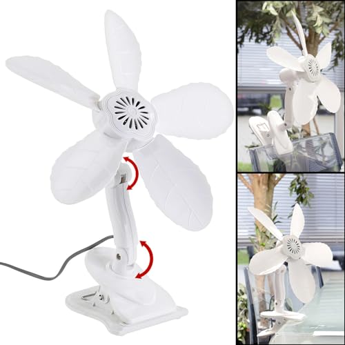 Sichler Haushaltsgeräte Klemm Ventilator leise: Tisch-Ventilator mit Befestigungs-Clip, 11 Watt, Ø 34 cm (Ventilator zum Anklemmen, Ventilator klemmbar, Klimageräte und Ventilatoren) von Sichler Haushaltsgeräte