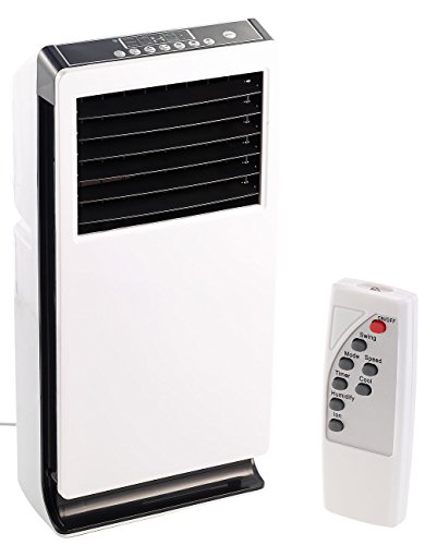 Sichler Haushaltsgeräte Verdunstungskühler: 3in1-Luftkühler, Luftbefeuchter und Ionisator, 2,25l, 65 W, 170 ml/h (Verdunstungslüfter, Luftkühler-Luftreiniger, Klimaanlage ohne Schlauch) von Sichler Haushaltsgeräte