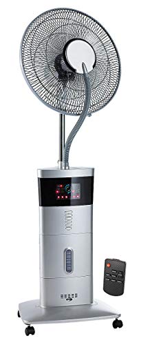 Sichler Haushaltsgeräte Kühlventilator: Kühl-Ventilator mit Sprühnebel & Ionisator, 100 Watt (Standventilator mit Sprühnebel, Ventilator mit Nebel, Turmventilator) von Sichler Haushaltsgeräte