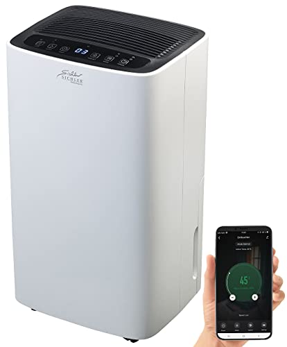 Sichler Haushaltsgeräte Lufttrockner: Smarter WLAN-Luftentfeuchter mit Timer und App, 12 Liter/Tag (Luftentfeuchter elektrisch, Smart Home Luftentfeuchter, Elektrische) von Sichler Haushaltsgeräte