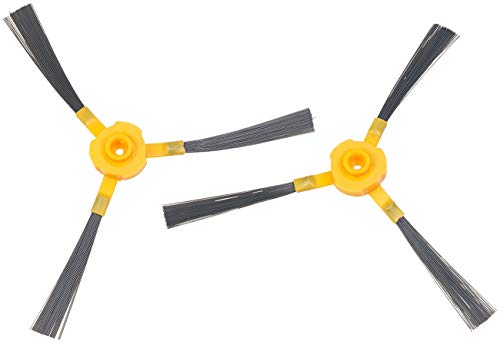 Sichler Haushaltsgeräte Zubehör zu Wischroboter Nass: 2er-Set Ersatz-Seitenbürsten für Staubsauger-Roboter PCR-3000 (Saugroboter mit Wischfunktion App, Haushaltshelfer, Handy Ladestation) von Sichler Haushaltsgeräte