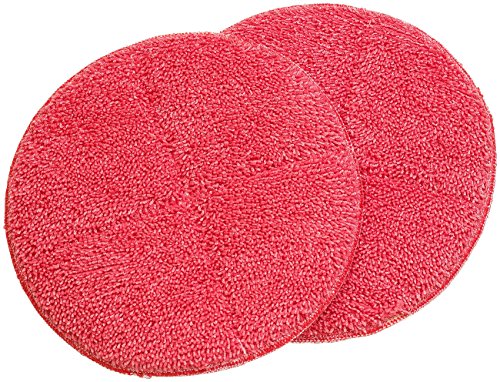 Sichler Haushaltsgeräte Zubehör zu Parkett Poliermaschine: 2er-Set Ersatz-Reinigungs-Pads mit rauer Oberfläche für FPM-700 (Fußboden Poliermaschine, Haushalt) von Sichler Haushaltsgeräte