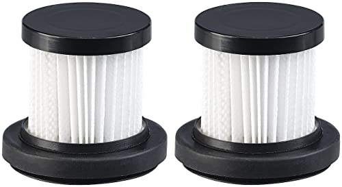 Sichler Haushaltsgeräte Zubehör zu Tastatur-Staubsauger: 2er-Set HEPA-Ersatzfilter für Kompakt-Handstaubsauger BHS-510.ak (Handstaubsauger Akku Auto, Kabelloser, Zubehör) von Sichler Haushaltsgeräte