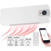 Sichler WLAN Keramik Heizlüfter WLAN-Wandheizlüfter, LED-Display, 2.000 W, App, Google & Alexa von Sichler