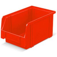 Sichtlagerkästen aus Polystyrol, HxBxT 130 x 140 x 230 mm, rot Sichtlagerkästen aus Polystyrol, HxBxT 130 x 140 x 230 mm, rot von LA-KA-PE