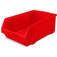 Sichtlagerkästen aus Polystyrol, HxBxT 180 x 300 x 500 mm, rot Sichtlagerkästen aus Polystyrol, HxBxT 180 x 300 x 500 mm, rot von LA-KA-PE