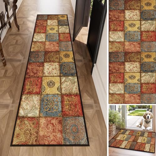 Sichtschutz Teppich läufer Küchenteppich, Anpassbar für Vorzimmer Eingangsbereich Schlafzimmer-80x300CM von Sichtschutz