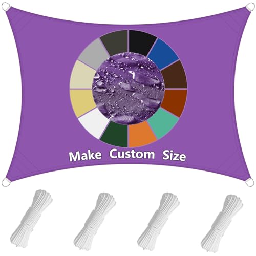 Sonnensegel Rechteck 1.5x4M, Sonnenschutz Schutzplane, Hergestellt aus 220g/m² hochwertigem Polyester, inkl Befestigungsseile für, Garten, Balkon, Terrasse, Party - Lila Sonnensegel Rechteck 1.5x4M, Sonnenschutz Schutzplane, Hergestellt aus 220g/m² hochwertigem Polyester, inkl Befestigungsseile für, Garten, Balkon, Terrasse, Party - Lila von Sichtschutz