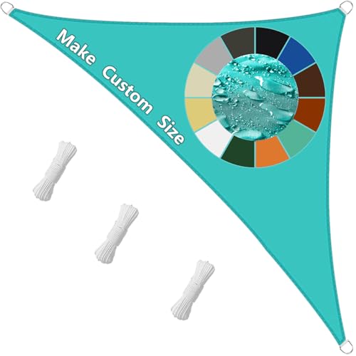 Sonnensegel Wasserdicht 2x2x3M, Sonnenschutz Set, wasserabweisend imprägniert, mit Freiem Seil, perfekt für den Außenbereich - Seeblau Sonnensegel Wasserdicht 2x2x3M, Sonnenschutz Set, wasserabweisend imprägniert, mit Freiem Seil, perfekt für den Außenbereich - Seeblau von Sichtschutz
