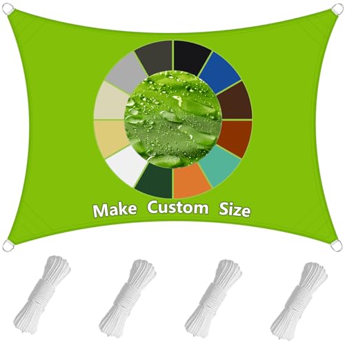 Sonnensegel Wasserdicht Rechteck,98% UV-Schutz, Reißfest & Wetterfest, PES Polyester, Viele Längen und Breiten Zur Auswahl inkl Befestigungsseile für Terrasse und Garten-2.5x3.5M Grün Sonnensegel Wasserdicht Rechteck,98% UV-Schutz, Reißfest & Wetterfest, PES Polyester, Viele Längen und Breiten Zur Auswahl inkl Befestigungsseile für Terrasse und Garten-2.5x3.5M Grün von Sichtschutz