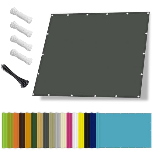 Sonnensegel wasserdicht 1.2x1.2M,Sonnenschutz- und Wetterschutz-Markise, UV-Schutz Schattiernetz mit Ösen und Kordel für Garten und Terrasse-Dunkelgrau Sonnensegel wasserdicht 1.2x1.2M,Sonnenschutz- und Wetterschutz-Markise, UV-Schutz Schattiernetz mit Ösen und Kordel für Garten und Terrasse-Dunkelgrau von Sichtschutz