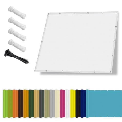 Sonnensegel wasserdicht 6x10M,Sonnenschutz- und Wetterschutz-Markise, UV-Schutz Schattiernetz mit Ösen und Kordel für Garten und Terrasse-Weiß Sonnensegel wasserdicht 6x10M,Sonnenschutz- und Wetterschutz-Markise, UV-Schutz Schattiernetz mit Ösen und Kordel für Garten und Terrasse-Weiß von Sichtschutz