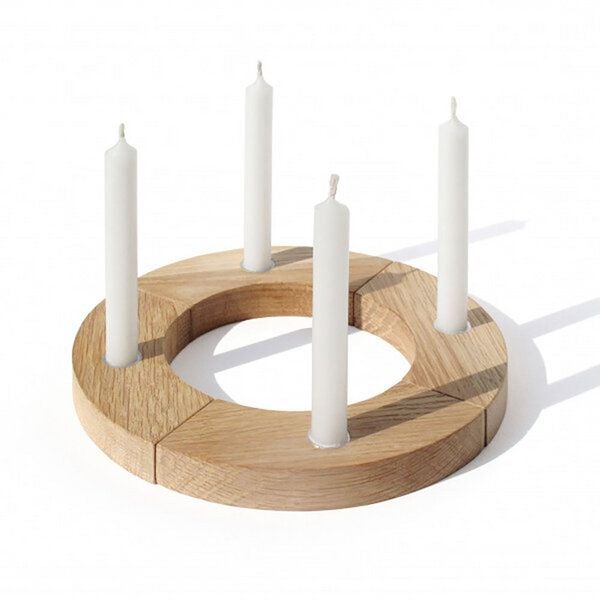 Adventskranz Eichenholz (side by side) von Side by Side