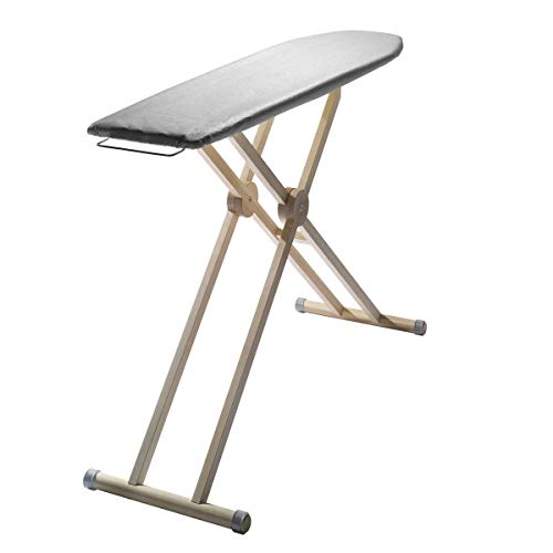 Side by Side Bügelbrett Au Pair, aupair, stufenlos höhenverstellbar, aus Esche, mit Ersatzbezug, Bügelfläche 132,5 x 35.5 cm, Höhe bis 90 cm, AUPAIR von Gigrave