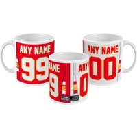Kansas City Chiefs 2021 Thema Link Up Home Road Jersey 11 Unzen Tasse von SidelineSport
