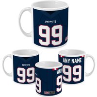 New England Patriots 2021 Thema Personalisierte Jersey 11Oz Tasse von SidelineSport