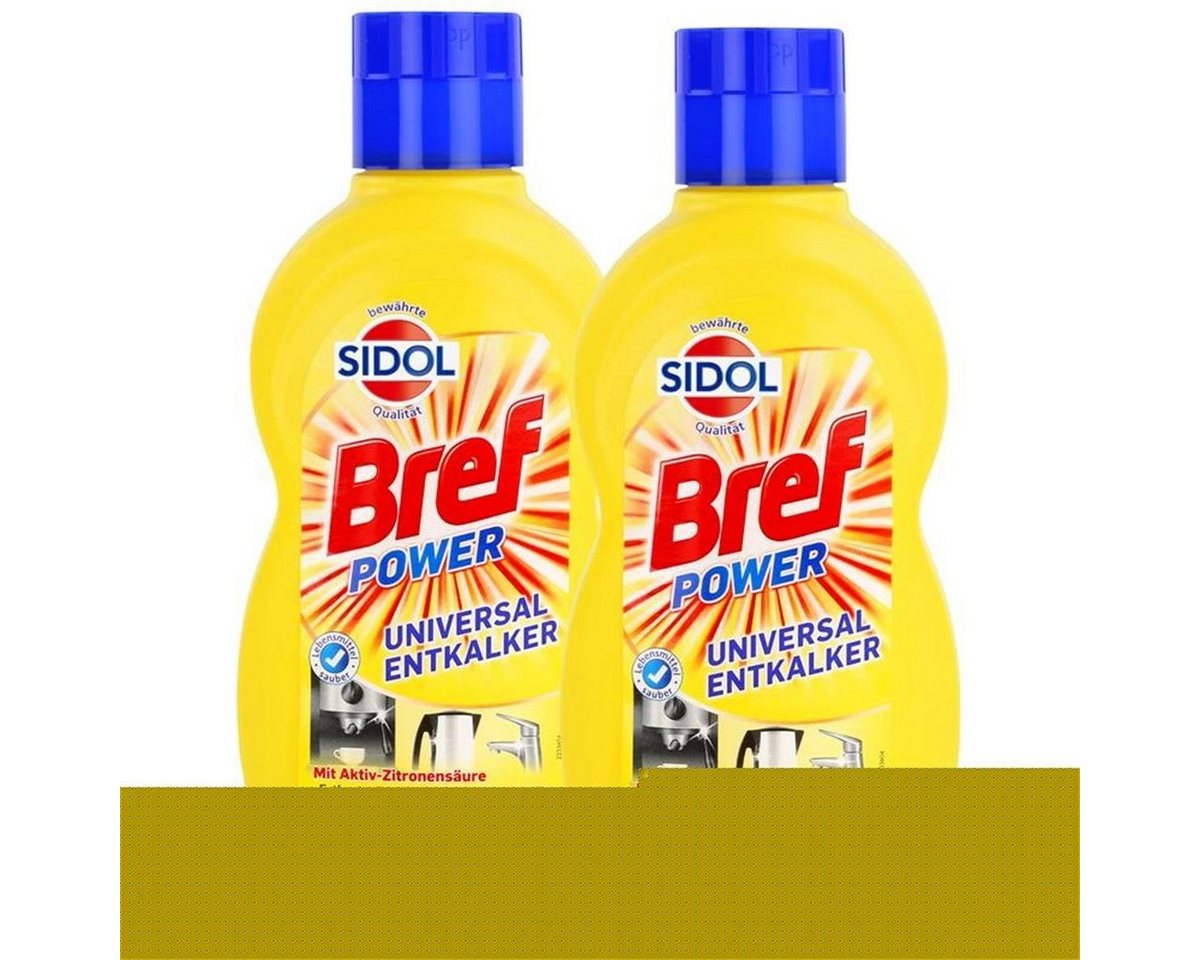 Sidol Sidol Universal-Entkalker 500 ml - Mit Aktiv-Zitronensäure (2er Pack) Entkalker von Sidol