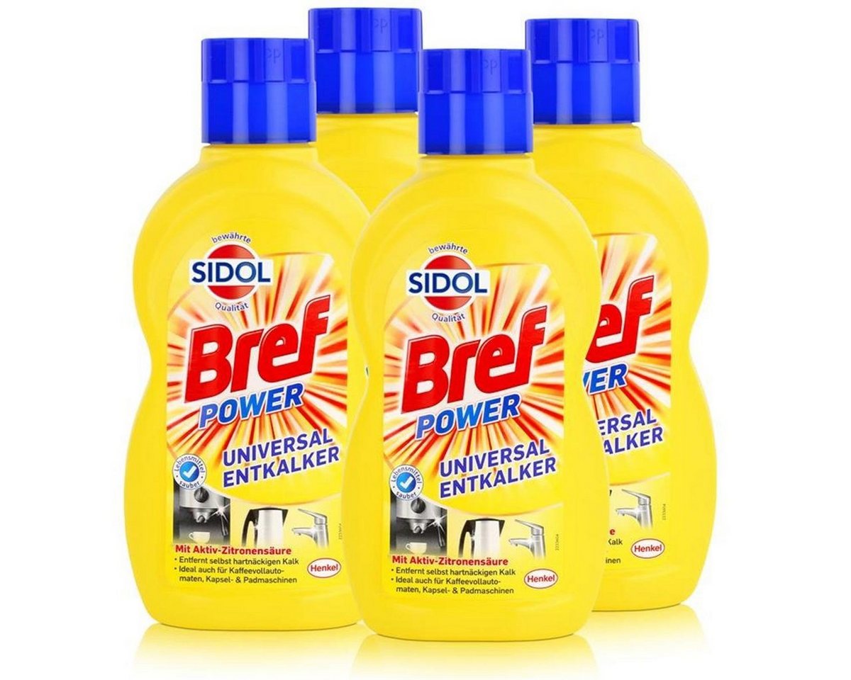 Sidol Sidol Universal-Entkalker 500 ml - Mit Aktiv-Zitronensäure (4er Pack) Entkalker von Sidol