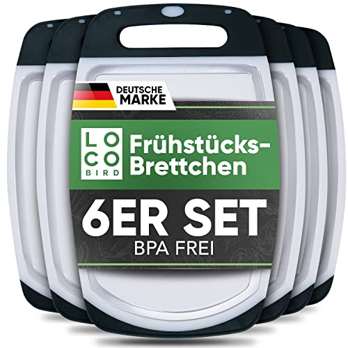 Loco Bird Frühstücksbrettchen Spülmaschinenfest - Brettchen 25x16cm - Schneidebrett Kunststoff BPA freie - Hygienisches Brotzeitbrett für die Küche - vielseitiges Cutting Board in weiß Loco Bird Frühstücksbrettchen Spülmaschinenfest - Brettchen 25x16cm - Schneidebrett Kunststoff BPA freie - Hygienisches Brotzeitbrett für die Küche - vielseitiges Cutting Board in weiß von Sidorenko