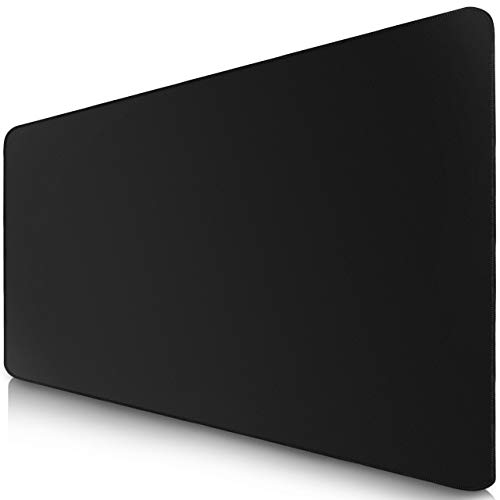 Sidorenko Gaming Mauspad XXL in schwarz - Großes Mousepad 900x400 mm - rutschfeste Schreibtischunterlage für Büro - Desk Mat mit Fransenfreie Ränder - Präzises und langlebiges groß Mouse Pad von Sidorenko
