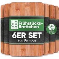 6Er Set Frühstücksbrettchen Aus Bambus Holz - 22x14cm Holzbrettchen Für Die Küche Brettchen Antibakterielles Frühstücksbrett 6Er Set Frühstücksbrettchen Aus Bambus Holz - 22x14cm Holzbrettchen Für Die Küche Brettchen Antibakterielles Frühstücksbrett von SidorenkoGmbH
