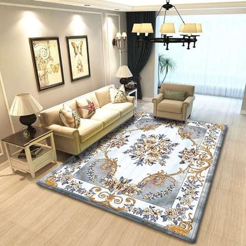 Siebe Teppich 60X90Cm Gelbe Und Weiße Blüten Teppiche Schlafzimmer,Teppich Waschbarer Weiche,Teppiche Bequeme ​Für Wohnkultur,Teppiche Dekorative,rutschfeste von Siebe