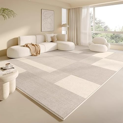 Siebe Teppich 60X90Cm Graues Weißes Rechteck Teppiche Schlafzimmer,Teppich Waschbarer Weiche,Teppiche Bequeme ​Für Wohnkultur,Teppiche Dekorative,rutschfeste von Siebe