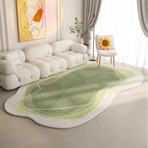 Siebe Teppich 60X90Cm Grün Und Weiß Teppiche Schlafzimmer,Teppich Waschbarer Weiche,Teppiche Bequeme ​Für Wohnkultur,Teppiche Dekorative,rutschfeste von Siebe