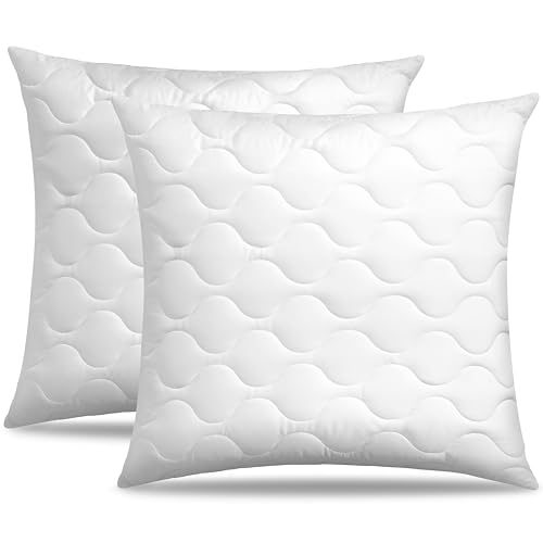 Siebenschläfer Kopfkissen 80x80 2er Set – Nachfüllbares Kissen Doppelpack mit Mikrofaser-Füllung (80 x 80 cm) von Siebenschläfer