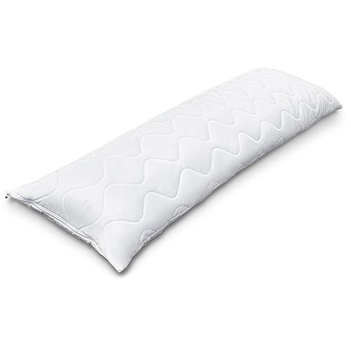 Siebenschläfer Seitenschläferkissen 40 x 145 cm - Langes Kissen für Seitenschläfer - Body Pillow - Körperkissen mit Mikrofaser-Füllung (40x145 cm) von Siebenschläfer