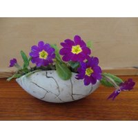 Keramik, Vase, Liegevase Klein, 1 Aus 2 von Siebenzahlkeramik