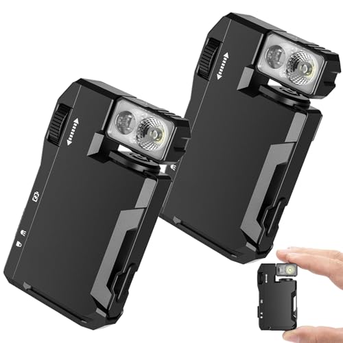 G5 EDC Flashlight, 400 Lumens G5 Rechargeable Superhelle Taschenlampe Keychain EDC Flashlight LED, Tragbares Mini Design für Den AußEnbereich, NotfäLle und Den TäGlichen Gebrauch (2 Schwarz) von Siebkorb