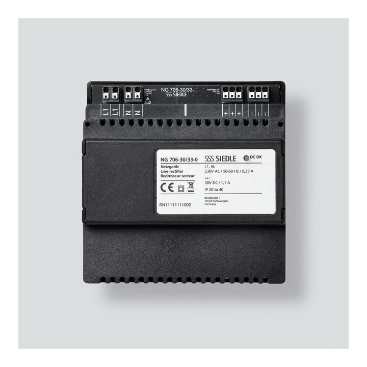 Siedle&Söhne Netzgerät Stromversorgung Ng 706 30/33 0 Schalttafelgehäuse  B-Ware von Siedle&Söhne