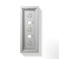 Aufputzgehäuse silber metallic - Einbaurahmen für Straßenplatte 3 Stück von Siedle