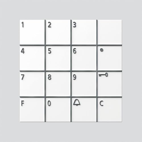 Siedle 4818800 Codeschlossmodul, COM 611-02 W, Weiss/opulenter Garten von Siedle