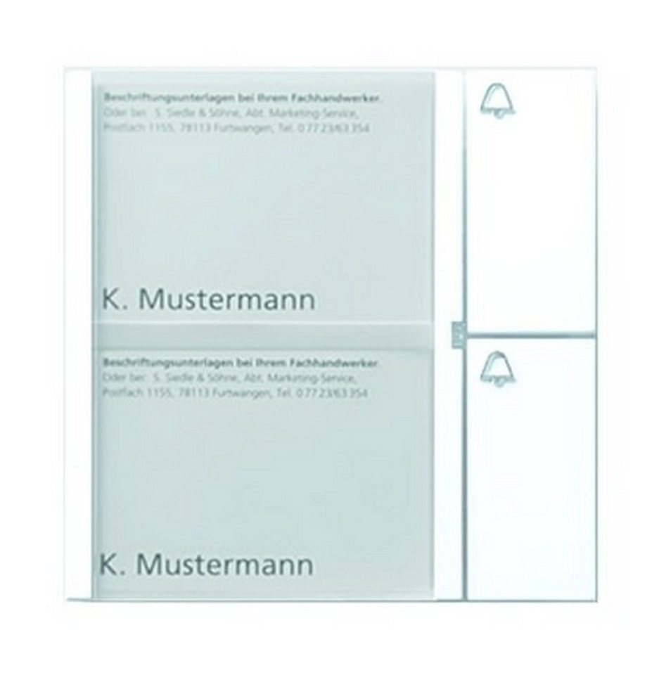 Siedle Gegensprechanlage, Klingelmodul 1+n-System 2RT weiß 99 x 99 x 27 mm Siedle Gegensprechanlage, Klingelmodul 1+n-System 2RT weiß 99 x 99 x 27 mm von Siedle