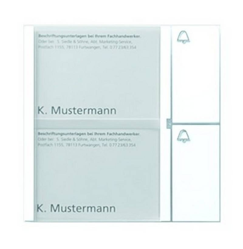 Siedle Gegensprechanlage, Klingelmodul 1+n-System 2RT weiß 99 x 99 x 27 mm von Siedle