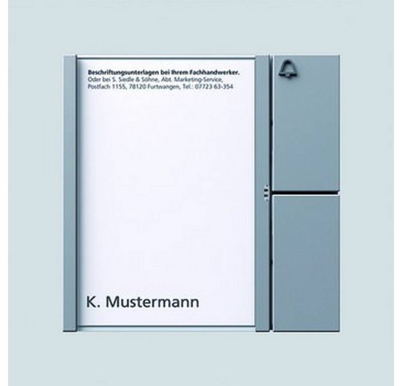 Siedle Gegensprechanlage, Klingelmodul Bus-System 1RT silber 99 x 99 x 27 mm von Siedle