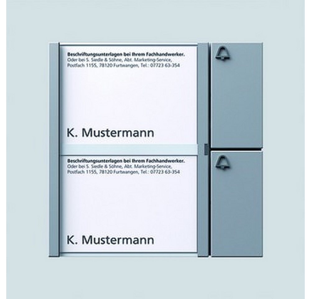 Siedle Gegensprechanlage, Klingelmodul Bus-System 2RT silber 99 x 99 x 27 mm Siedle Gegensprechanlage, Klingelmodul Bus-System 2RT silber 99 x 99 x 27 mm von Siedle