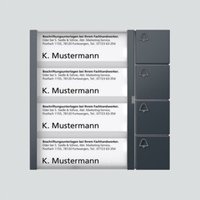 Siedle&Söhne Bus-Tasten-Modul anthrazitgrau BTM 650-04 AG Siedle&Söhne Bus-Tasten-Modul anthrazitgrau BTM 650-04 AG von Siedle