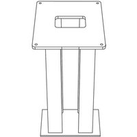 Siedle 200048014-01 ZE/STL 308 x 308 Standfuß Stahl nicht rostend von Siedle