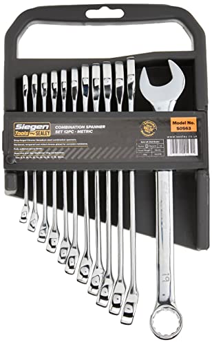 Sealey S0563 Metric Combination Spanner Set, 12 Pieces,Silver von Sealey