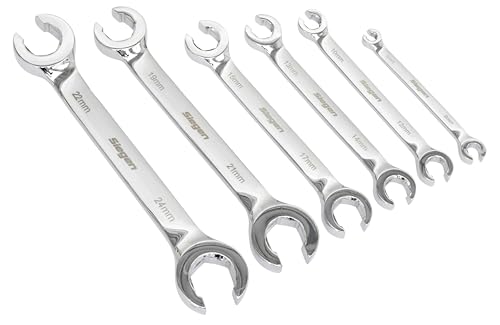 Sealey S0767 Metrisches Schlagmutterschlüssel-Set, Silber, 6 Stück von Sealey