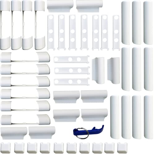 Siegenia Siegenia PVC-Fenster- und PVC-Kunststoff-Tür-Abdeckkappen-Set Favorit KF3 EB, EL O, EL U, S, W KF weiß, 10 Stück von SIEGENIA