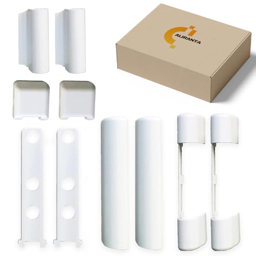 2 Stk. PVC-Fenster und PVC-Kunststofftür Abdeckkappen-Set FAVORIT KF3 EB, EL O, EL U, S, W KF, WEISS von Siegenia von SIEGENIA