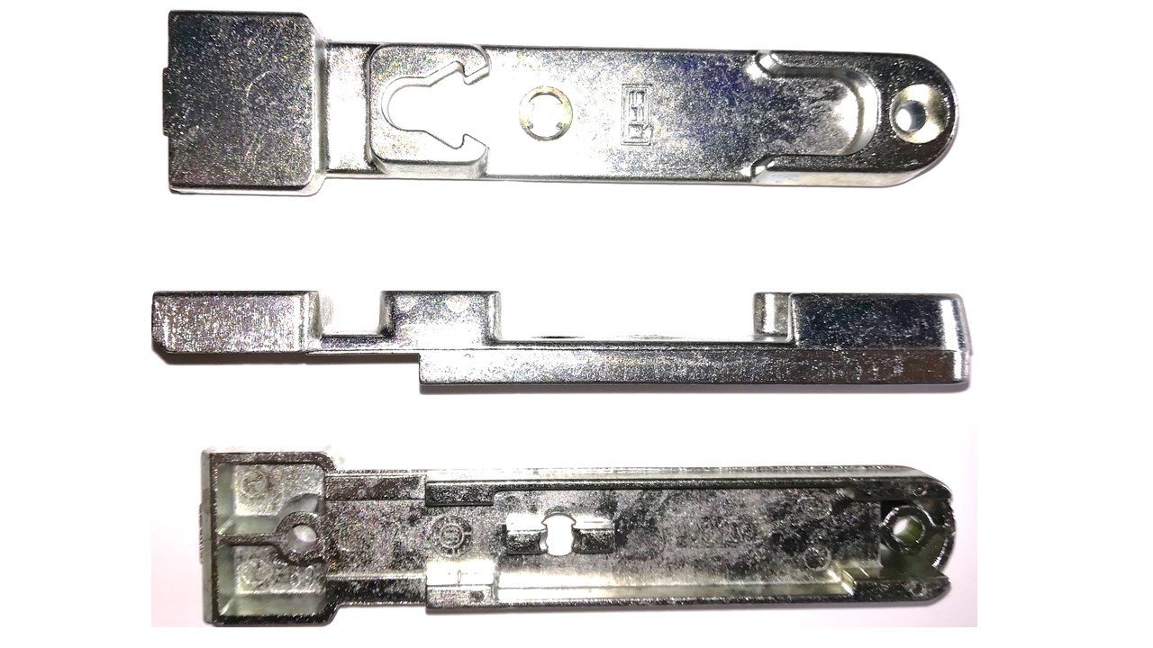 Siegenia Fensterbeschlag Siegenia Kippblech Typ 0615 auch A0615 silber verzinkt (1 St), Druckguss verzinkt von Siegenia