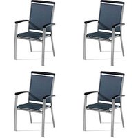 Sieger EXCLUSIV Stapelsessel »Royal«, 4er-Set, Aluminium - grau von Sieger EXCLUSIV